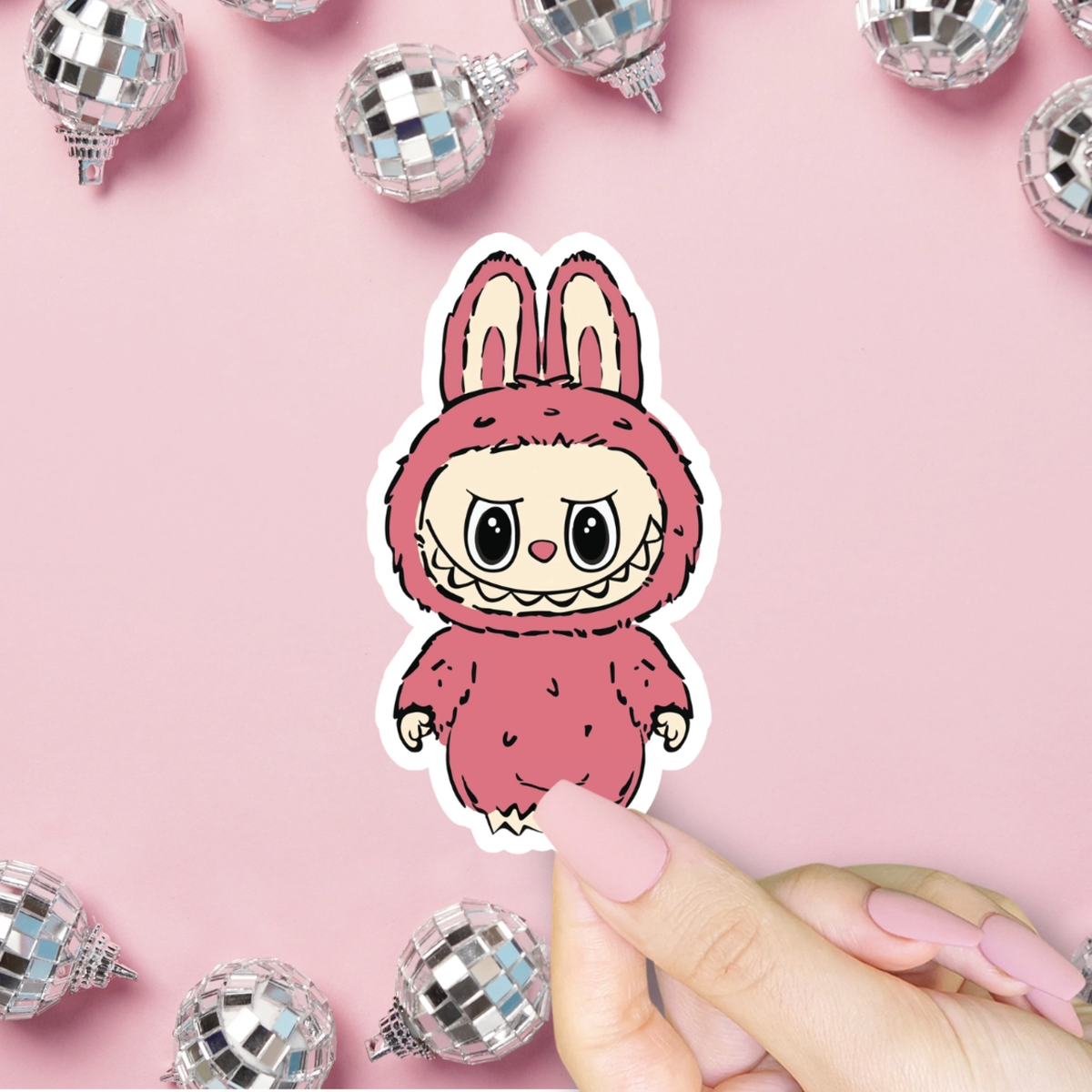 Pink Lab Stickers La Doll Pink Sticker – Urban General Store