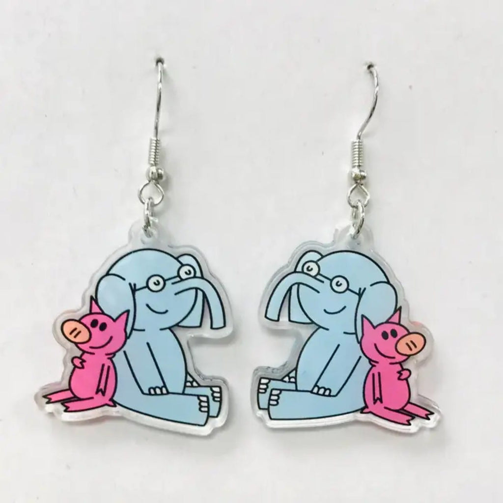 Pig & Elephant Book Character Earrings SimpleNGreat Jewelry - Earrings