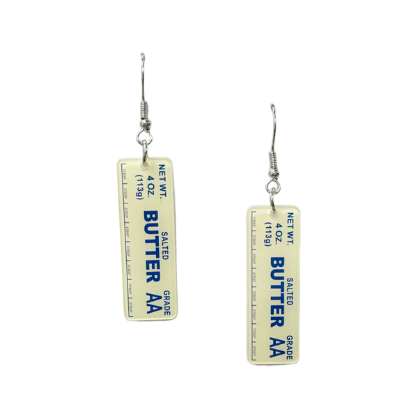 Stick Of Salted Butter Acrylic Earrings SimpleNGreat Jewelry - Earrings