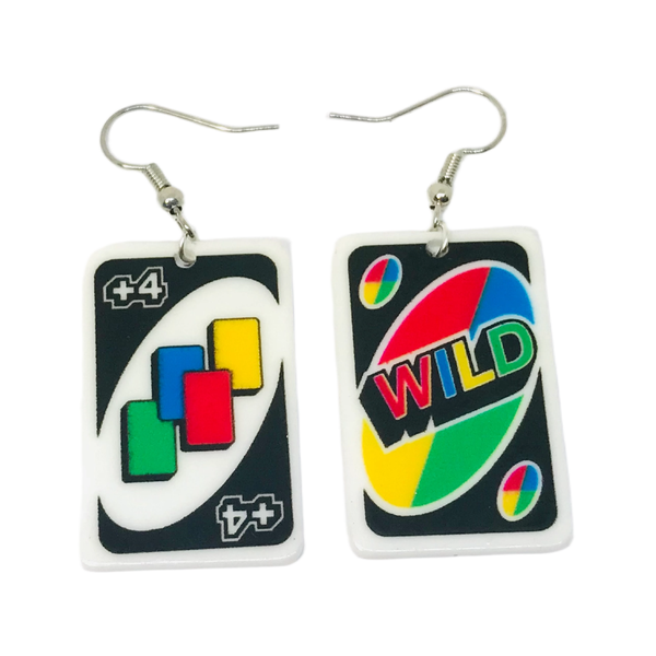 Uno Acrylic Earrings SimpleNGreat Jewelry - Earrings