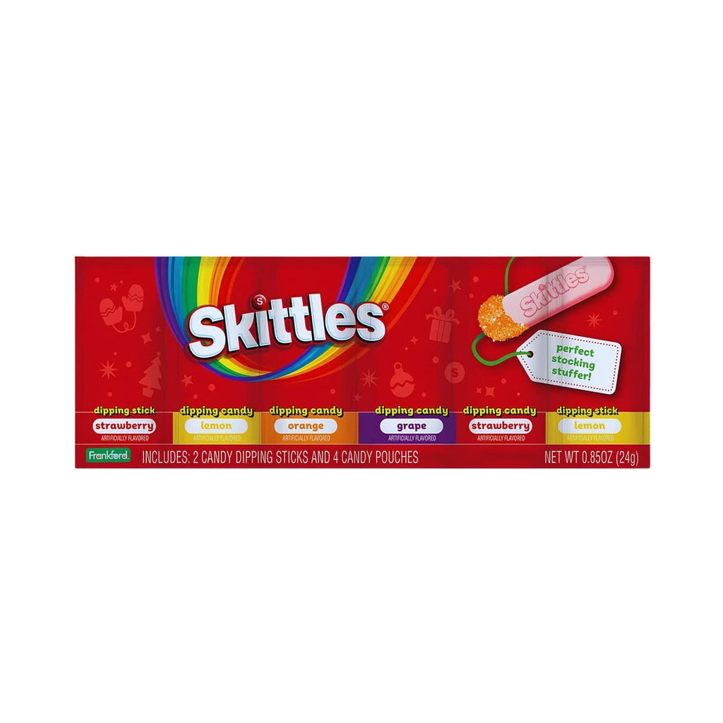 Skittles Holiday Dig N Dips Strip Candy Skittles Candy, Chocolate & Gum - Holiday