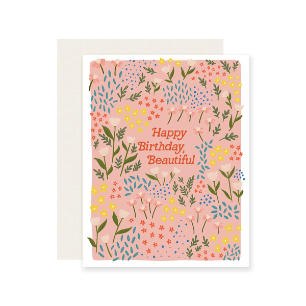 Beautiful Meadow Birthday Card Slightly Stationary Cards - Birthday