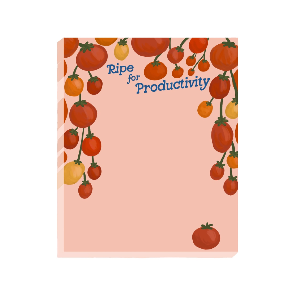 Ripe For Productivity Tomato Notepad Slightly Stationery Books - Blank Notebooks & Journals - Notepads
