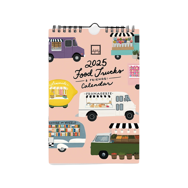 2025 Food Truck Calendar Slightly Stationery Books - Calendars, Organizers & Planners