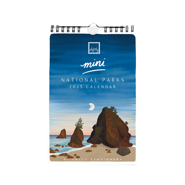 2025 Mini National Parks Wall Calendar Slightly Stationery Books - Calendars, Organizers & Planners