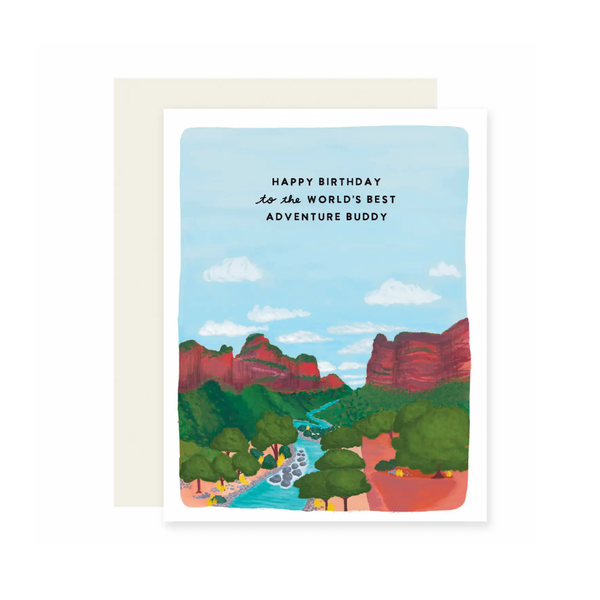 Adventure Buddy Birthday Card Slightly Stationery Cards - Birthday