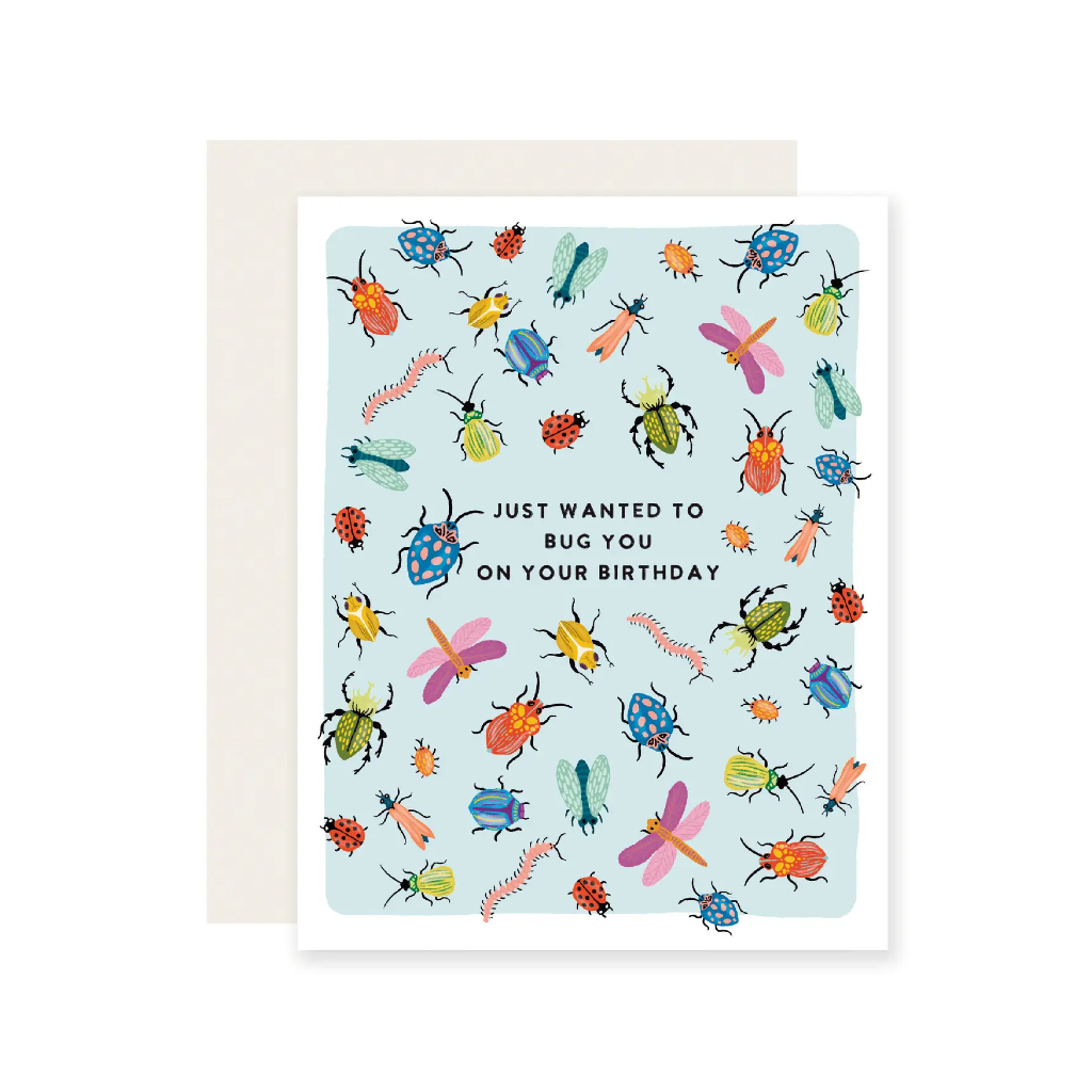 Bug You Insect Birthday Card Slightly Stationery Cards - Birthday