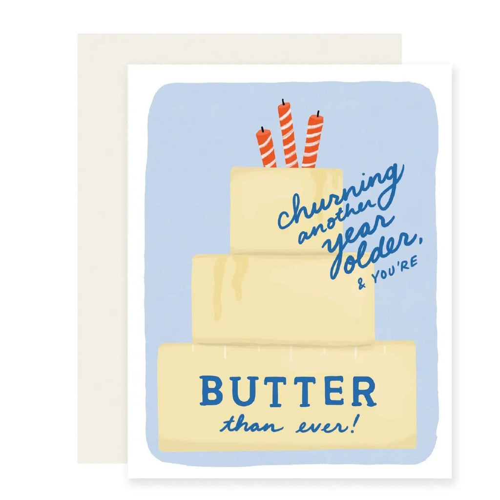 Butter Than Ever Birthday Card Slightly Stationery Cards - Birthday