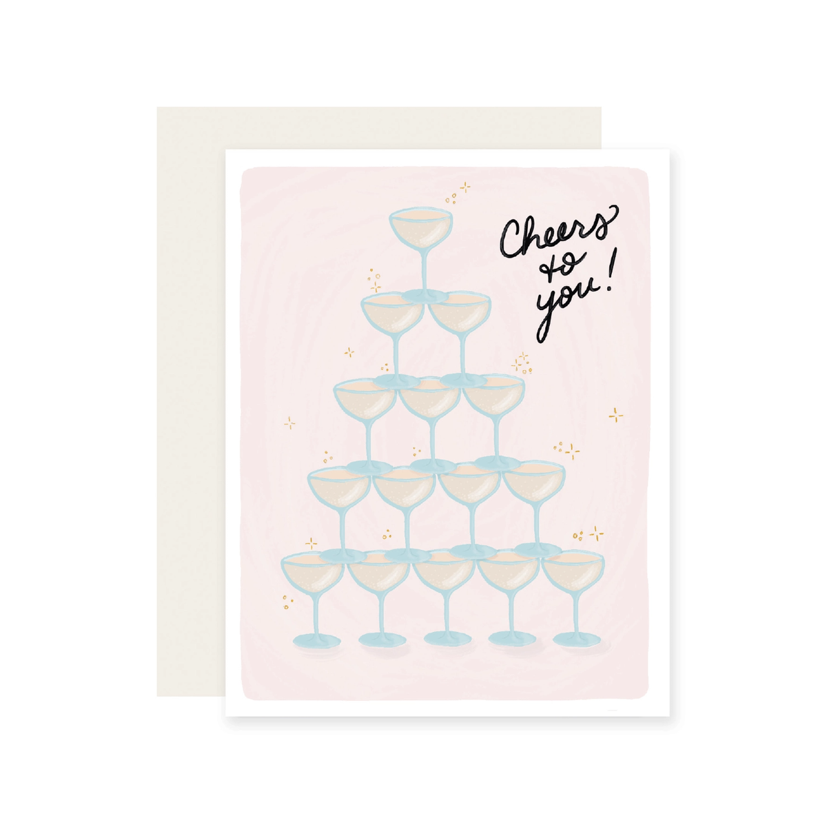 Cheers Card Cheers To You Congratulations Card – Urban General Store
