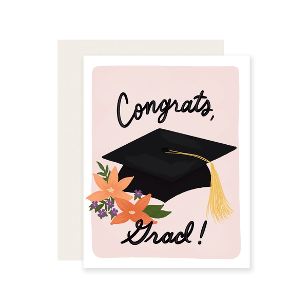 Floral Grad Graduation Card Slightly Stationery Cards - Graduation