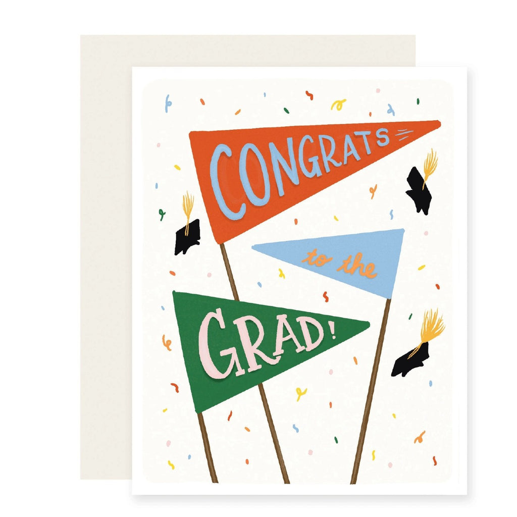 Pennant Graduation Card Slightly Stationery Cards - Graduation