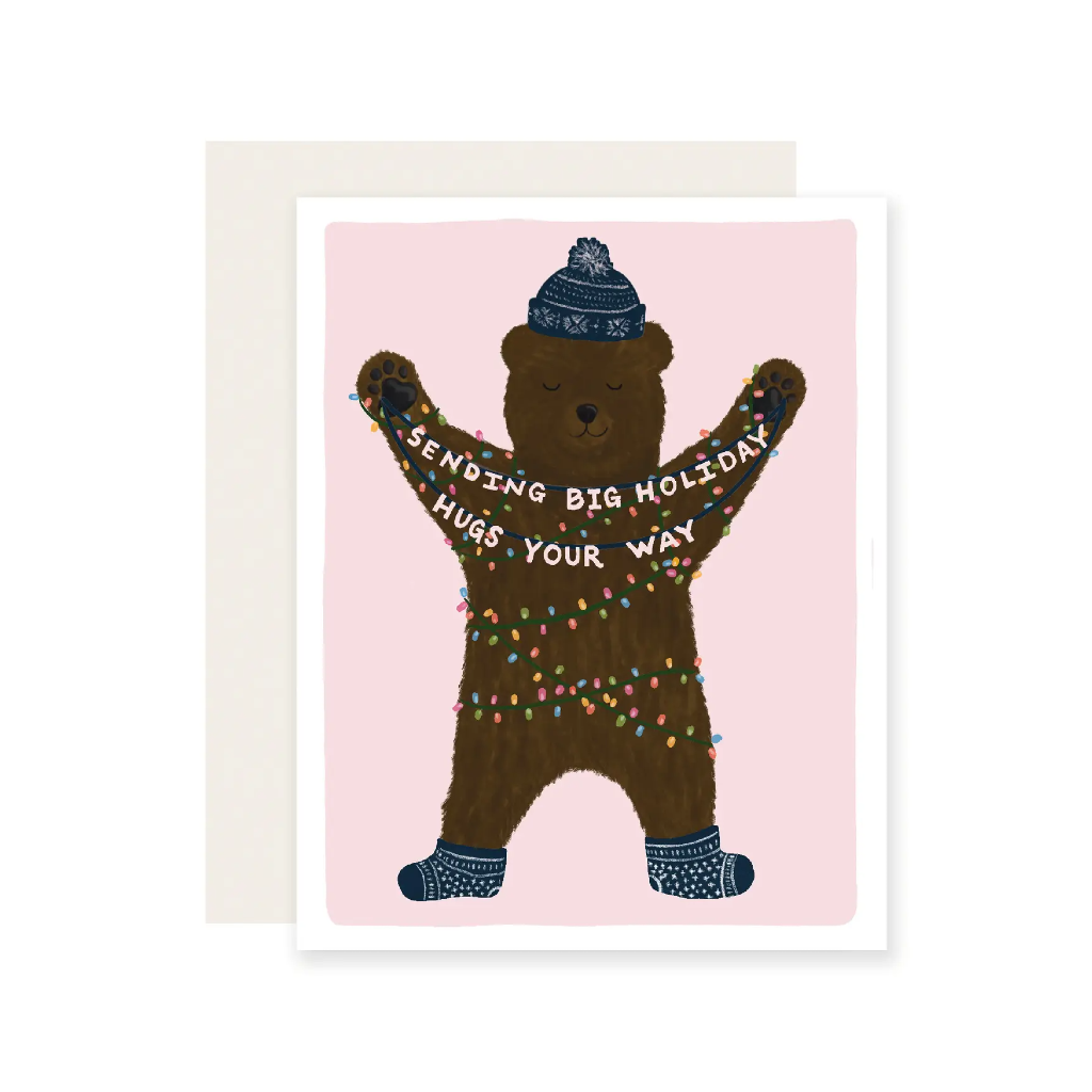 Big Holiday Hugs Holiday Card Slightly Stationery Cards - Holiday - Happy Holidays