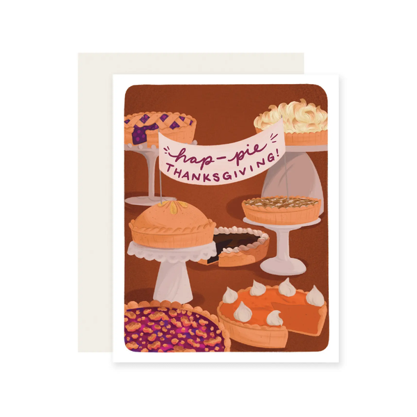 Hap Pie Thanksgiving Card Slightly Stationery Cards - Holiday - Thanksgiving