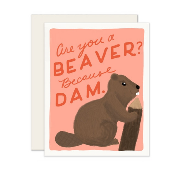 Are You A Beaver Love Card Slightly Stationery Cards - Love