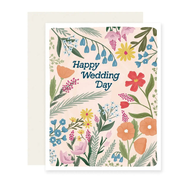 Floral Wedding Day Wedding Card Slightly Stationery Cards - Love - Wedding
