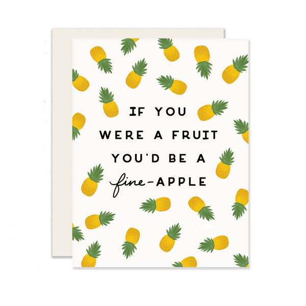 You'd Be A Fine-Apple Love Card Slightly Stationery Cards - Love
