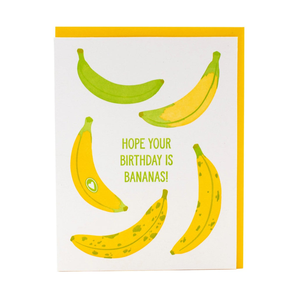 Bananas Birthday Card Smudge Ink Cards - Birthday