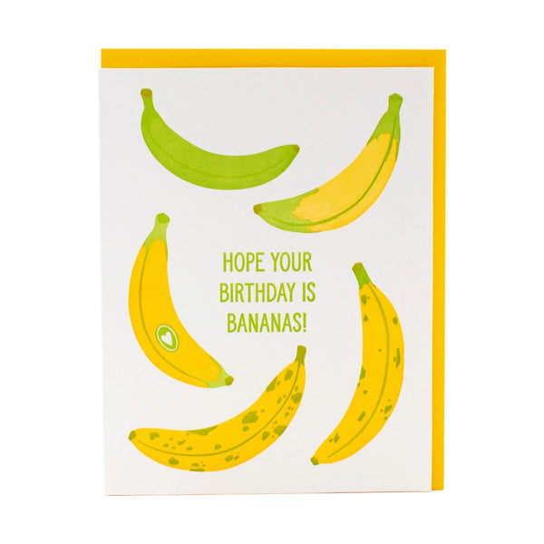 Bananas Birthday Card Smudge Ink Cards - Birthday