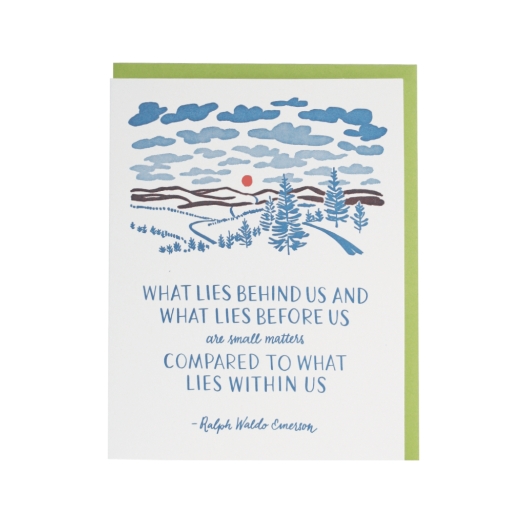 What Lies Within Us Quote Card Smudge Ink Cards - Graduation
