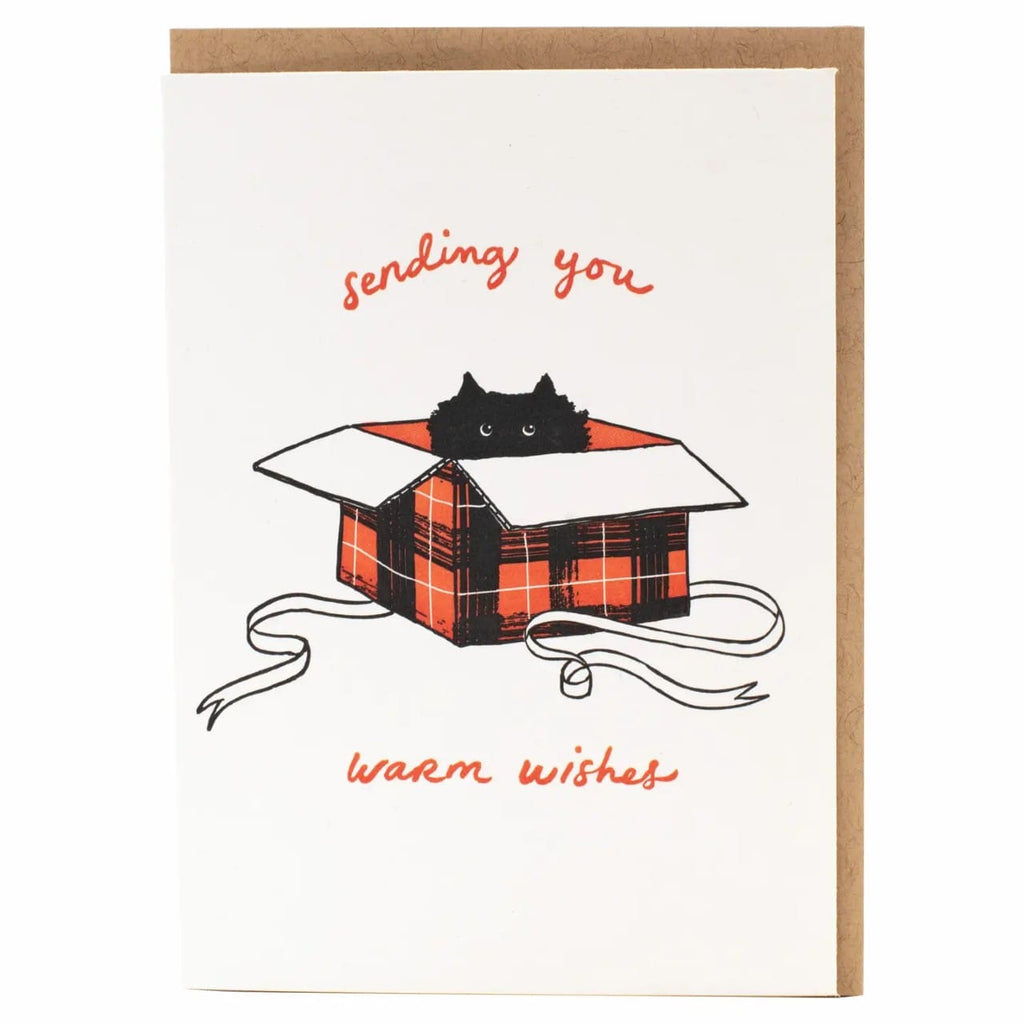 Surprise Kitten Holiday Card Smudge Ink Cards - Holiday - Happy Holidays
