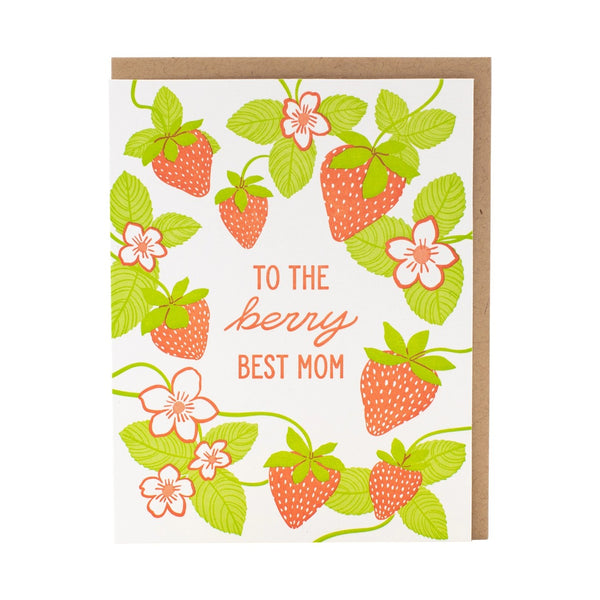 Berry Best Mom Mother's Day Card Smudge Ink Cards - Holiday - Mother's Day