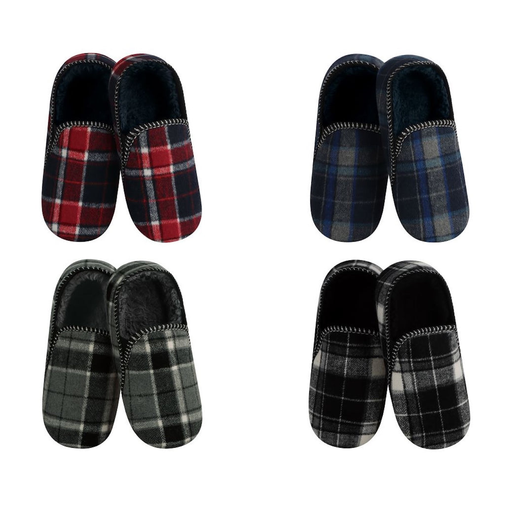 Alpine Plaid Snoozies Slippers - Mens Snoozies Apparel & Accessories - Socks - Slippers - Adult - Mens