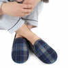 Blue / SM Alpine Plaid Snoozies Slippers - Mens Snoozies Apparel & Accessories - Socks - Slippers - Adult - Mens