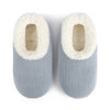 Ashley Blue / SM Solid Corduroy Snoozies Slipper With Memory Foam Sole - Womens Snoozies Apparel & Accessories - Socks - Slippers - Adult - Womens