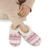 Pink / SM Fairisle Snoozies Slippers - Womens Snoozies Apparel & Accessories - Socks - Slippers - Adult - Womens