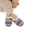 Purple / SM Fairisle Snoozies Slippers - Womens Snoozies Apparel & Accessories - Socks - Slippers - Adult - Womens