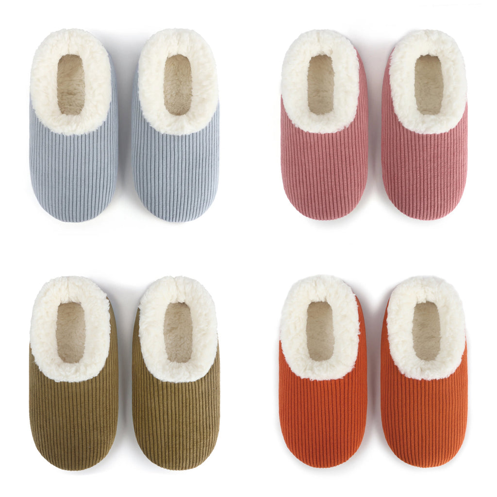 Solid Corduroy Snoozies Slipper With Memory Foam Sole - Womens Snoozies Apparel & Accessories - Socks - Slippers - Adult - Womens