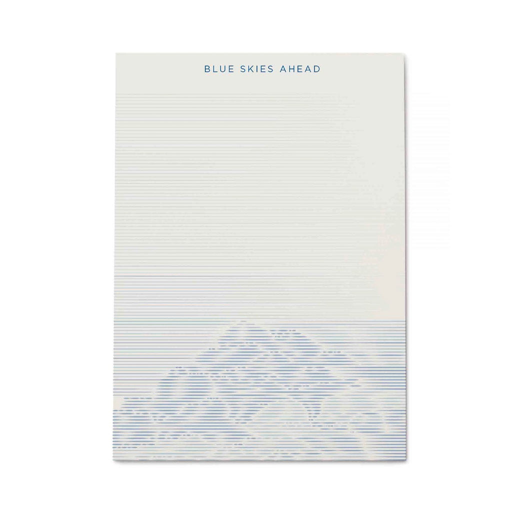 Blue Skies Ahead Notepad Snow & Graham Books - Blank Notebooks & Journals - Notepads
