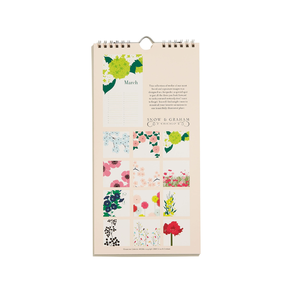 Occasions Calendar Snow & Graham Books - Calendars, Organizers & Planners