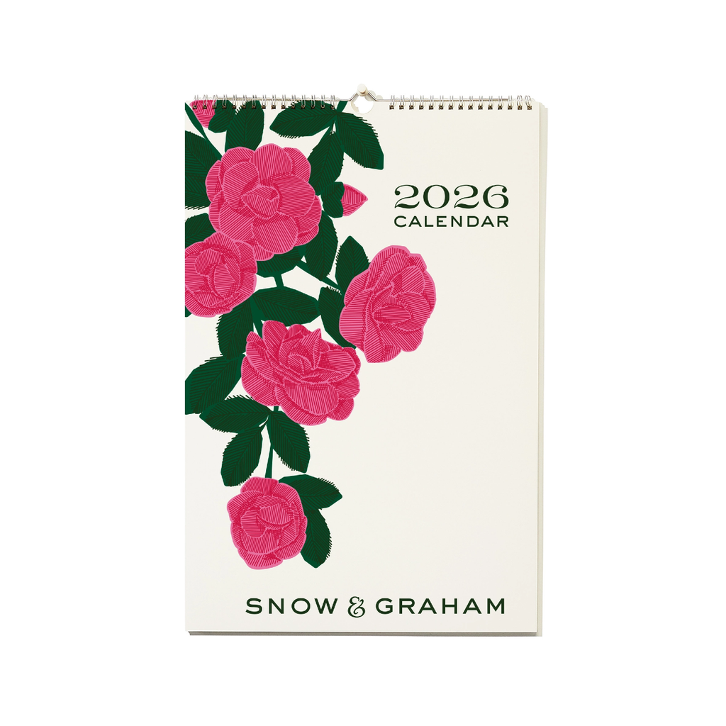 Snow And Graham 2026 Wall Calendar Snow & Graham Books - Calendars, Organizers & Planners
