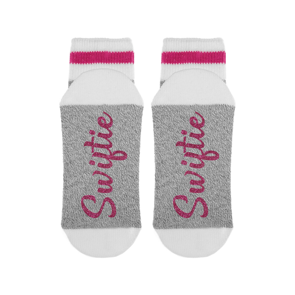 Swift Fan Glitter Pink Lumberjack Socks - Womens Sock Dirty To Me Apparel & Accessories - Socks - Adult - Womens