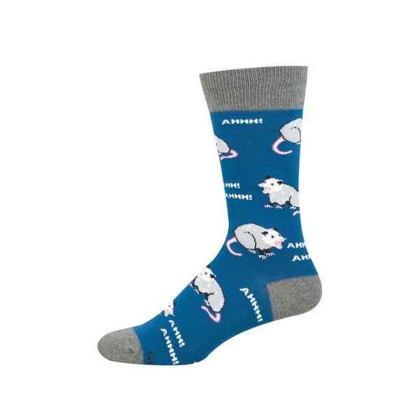 Ahhh-Possum! Crew Socks - Mens Socksmith Apparel & Accessories - Socks - Adult - Mens