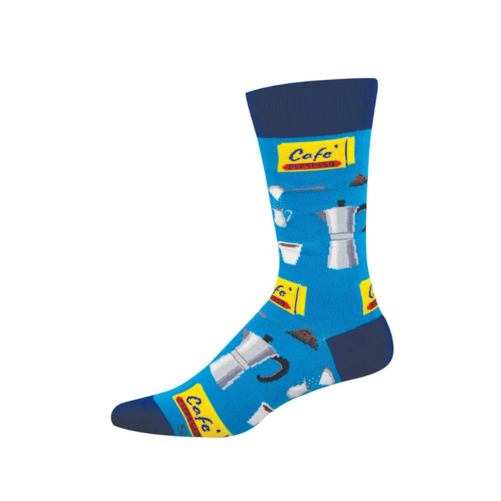 Café Espresso Crew Socks - Mens Socksmith Apparel & Accessories - Socks - Adult - Mens