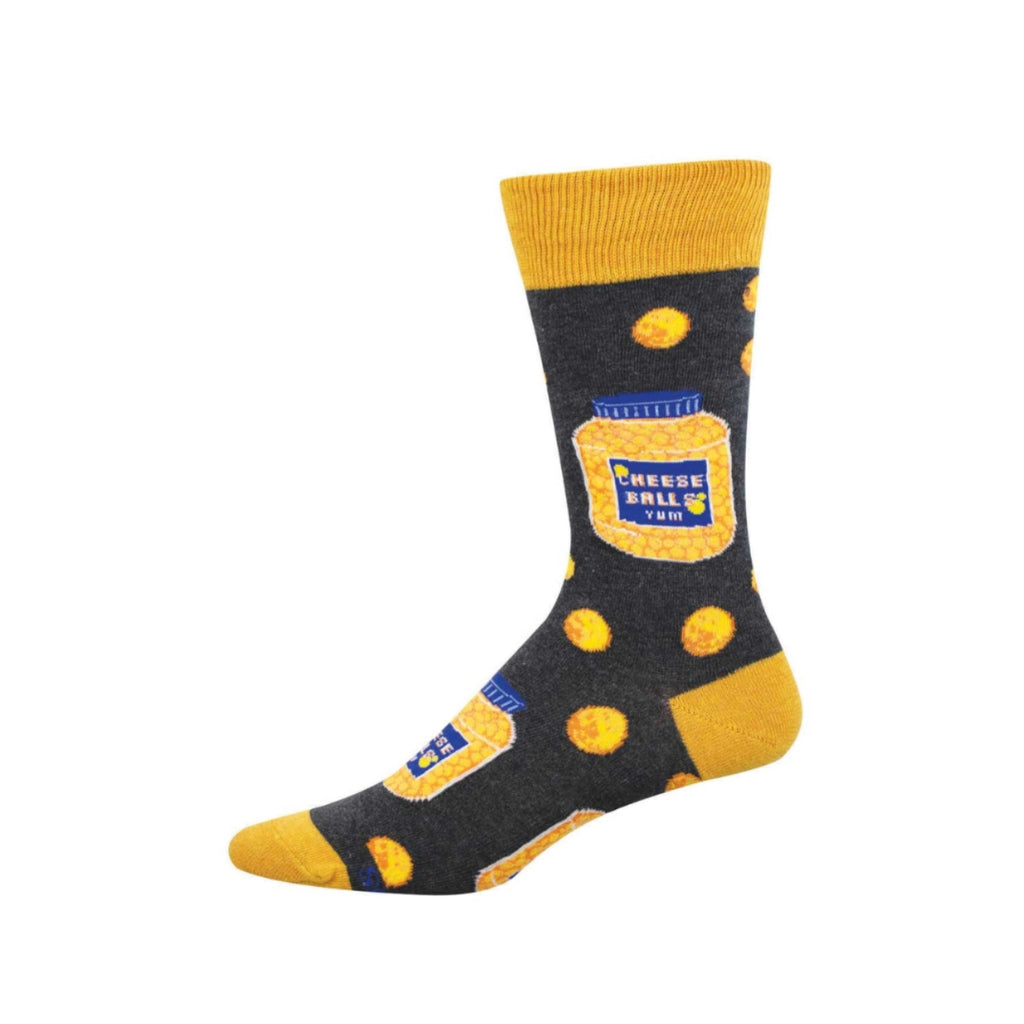 Cheese Balls Crew Socks - Mens Socksmith Apparel & Accessories - Socks - Adult - Mens