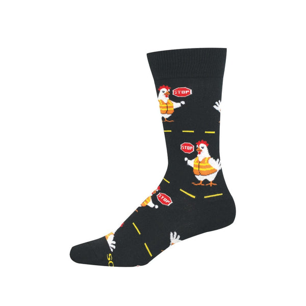 Chicken Crossing Crew Socks - Mens Socksmith Apparel & Accessories - Socks - Adult - Mens