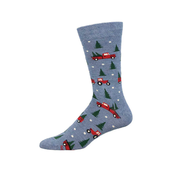 Christmas Farm Bamboo Crew Socks - Mens Socksmith Apparel & Accessories - Socks - Adult - Mens