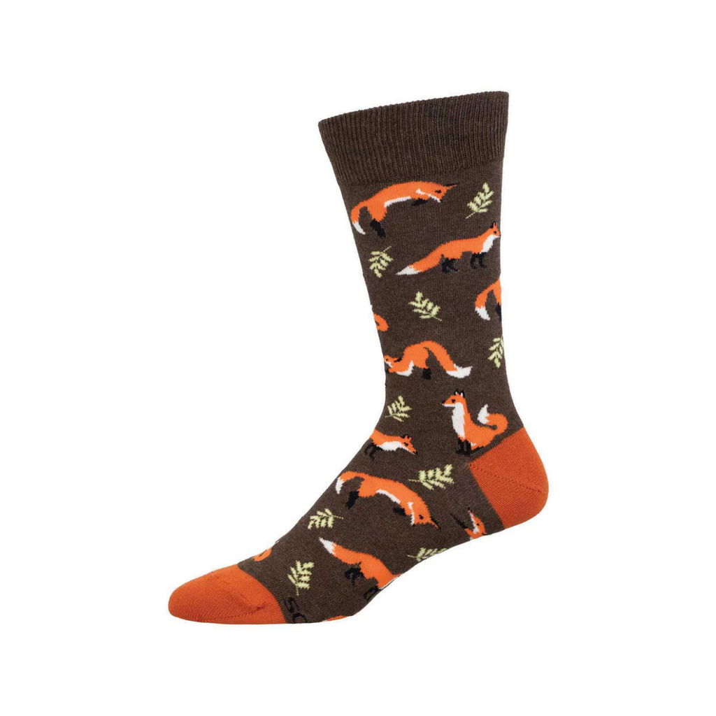 Fleet As A Fox Crew Socks - Mens Socksmith Apparel & Accessories - Socks - Adult - Mens