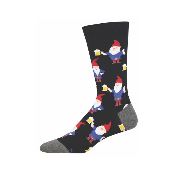 Gnome More Beer Crew Socks - Mens Socksmith Apparel & Accessories - Socks - Adult - Mens