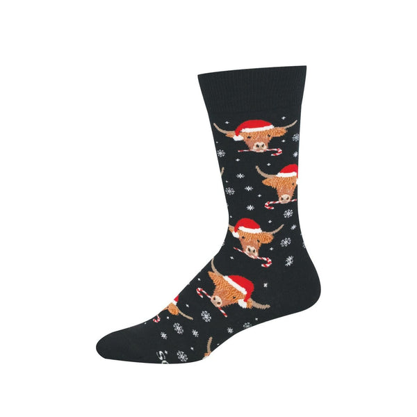 Highland Holidays Crew Socks - Mens Socksmith Apparel & Accessories - Socks - Adult - Mens