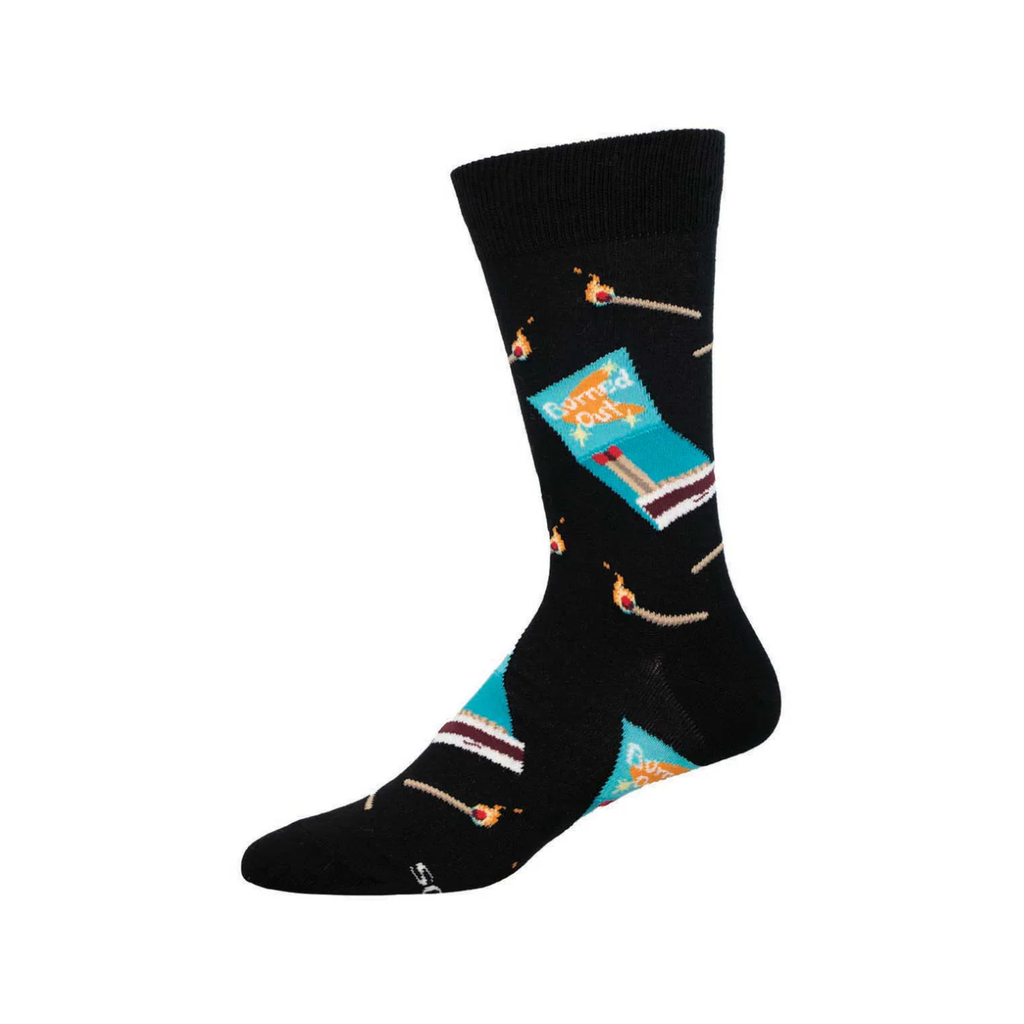 I'm Burned Out Yo Crew Socks - Mens Socksmith Apparel & Accessories - Socks - Adult - Mens