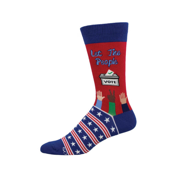 Let The People Vote Crew Socks - Mens Socksmith Apparel & Accessories - Socks - Adult - Mens