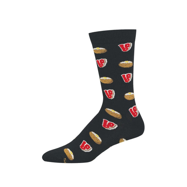 Meat and Potatoes Bamboo Crew Socks - Mens Socksmith Apparel & Accessories - Socks - Adult - Mens