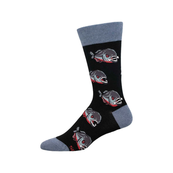 Piranha Crew Socks - Mens Socksmith Apparel & Accessories - Socks - Adult - Mens