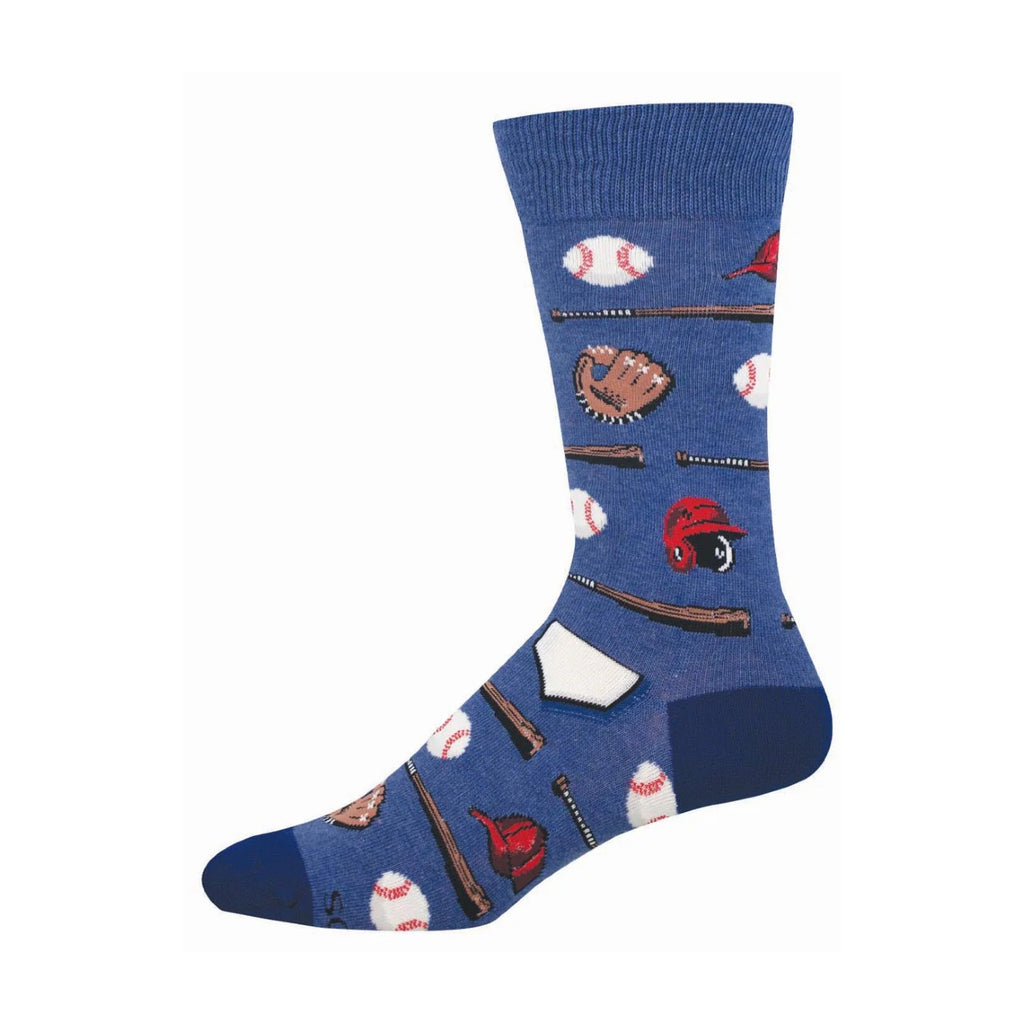 Playing Hardball Crew Socks - Mens Socksmith Apparel & Accessories - Socks - Adult - Mens
