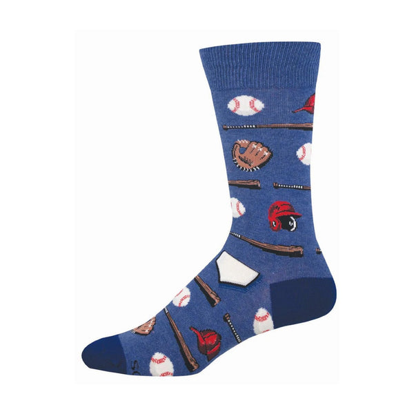 Playing Hardball Crew Socks - Mens Socksmith Apparel & Accessories - Socks - Adult - Mens