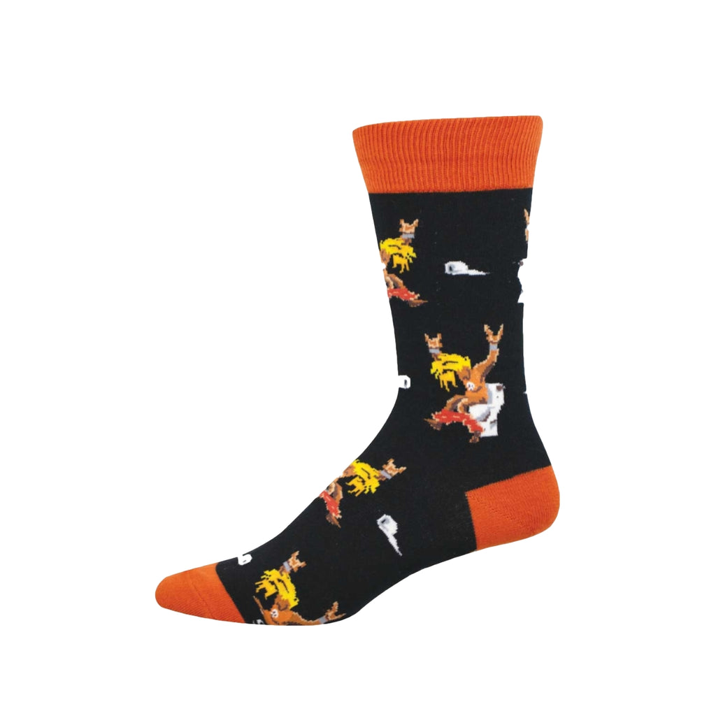 Potty Like A Rockstar Crew Socks - Mens Socksmith Apparel & Accessories - Socks - Adult - Mens